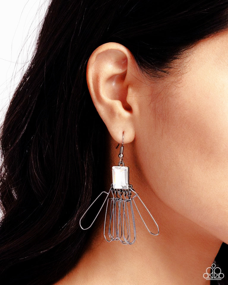 Factory Flair - Gunmetal  Earrings
