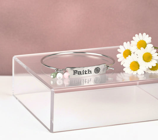 Flirting with Faith - Green Bracelet