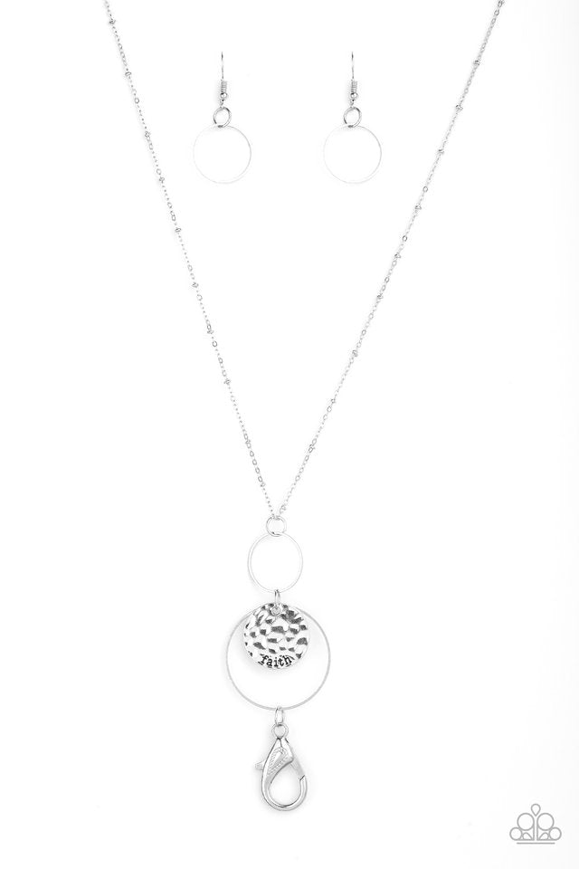 Faith Makes All Things Possible - Silver Lanyard