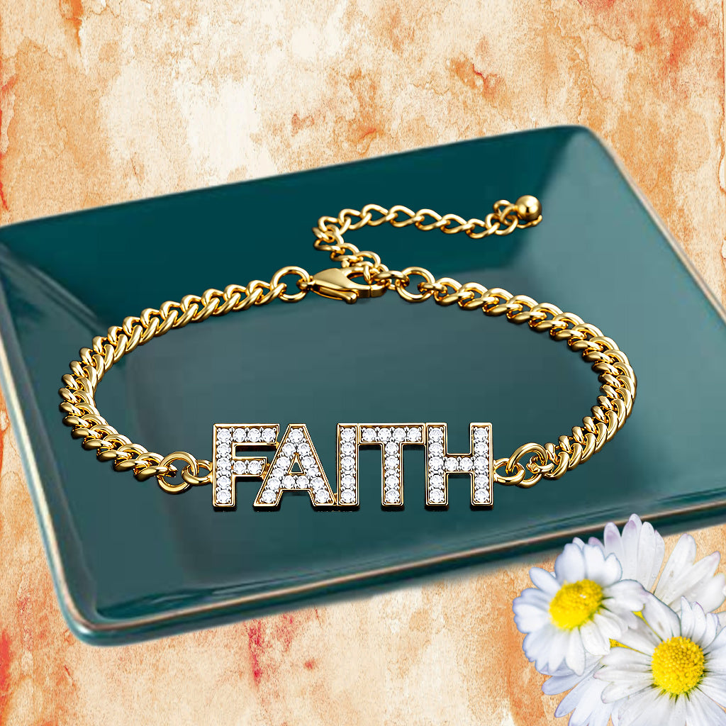 Faithful Finish — Gold Bracelet