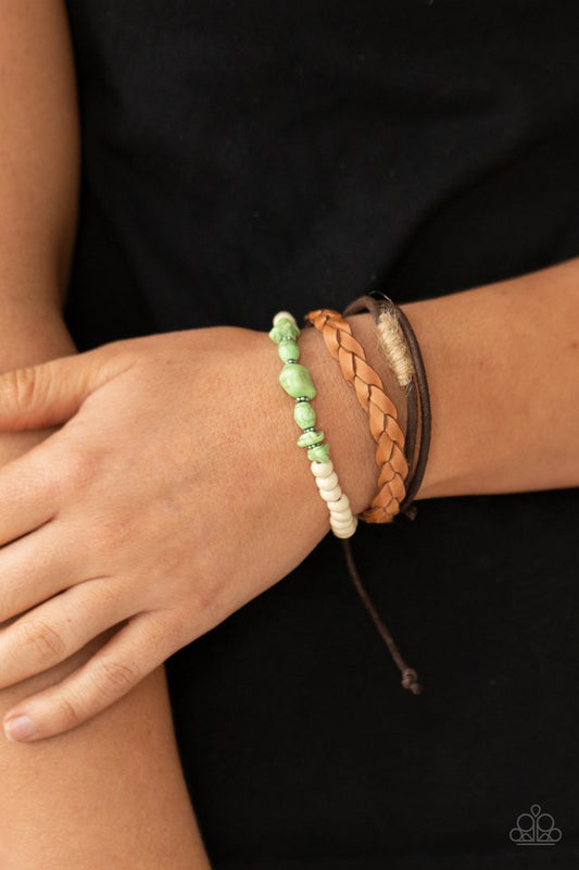 Far Out Wayfair - Green  ~ Paparazzi Urban  Bracelet