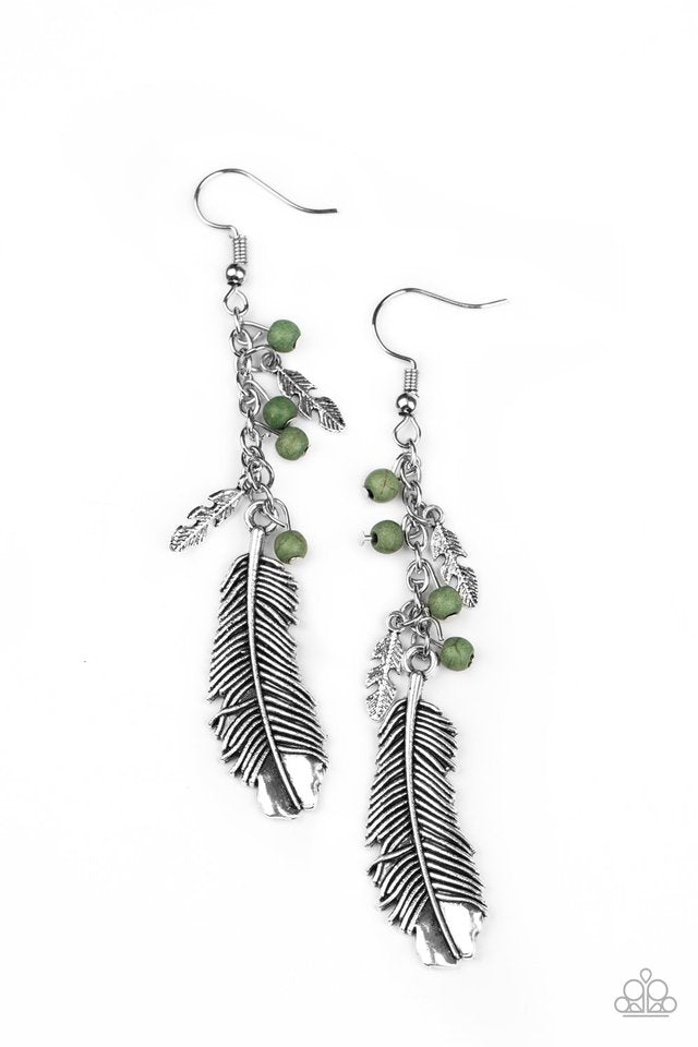 Find Your Flock - Green  Earrings