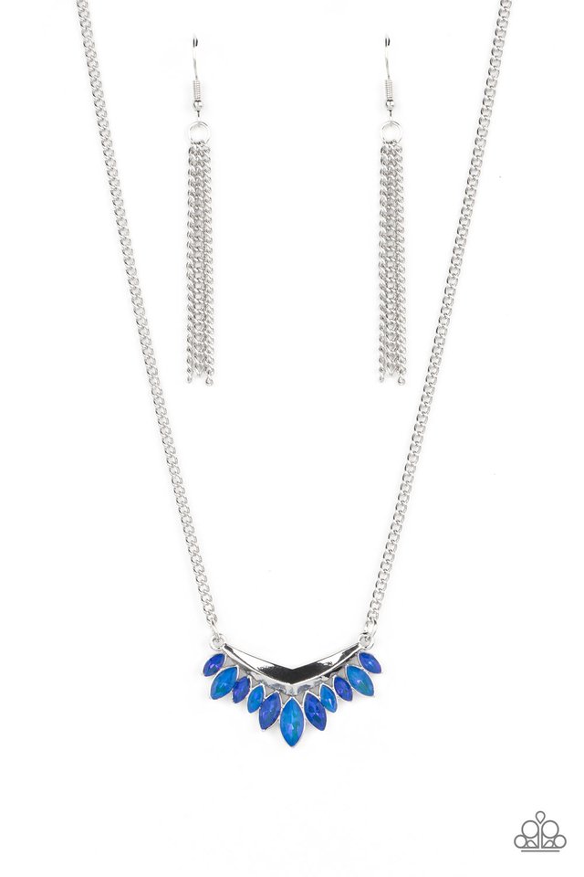 Flash of Fringe - Blue  ~ Paparazzi Everyday / Princess (18") Necklace