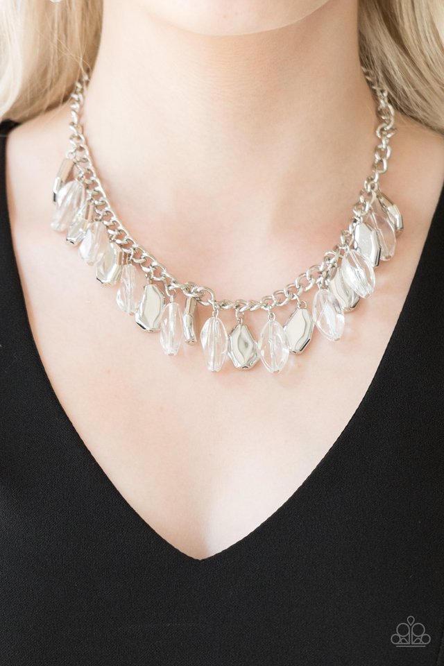 Fringe Fabulous - White  Necklace