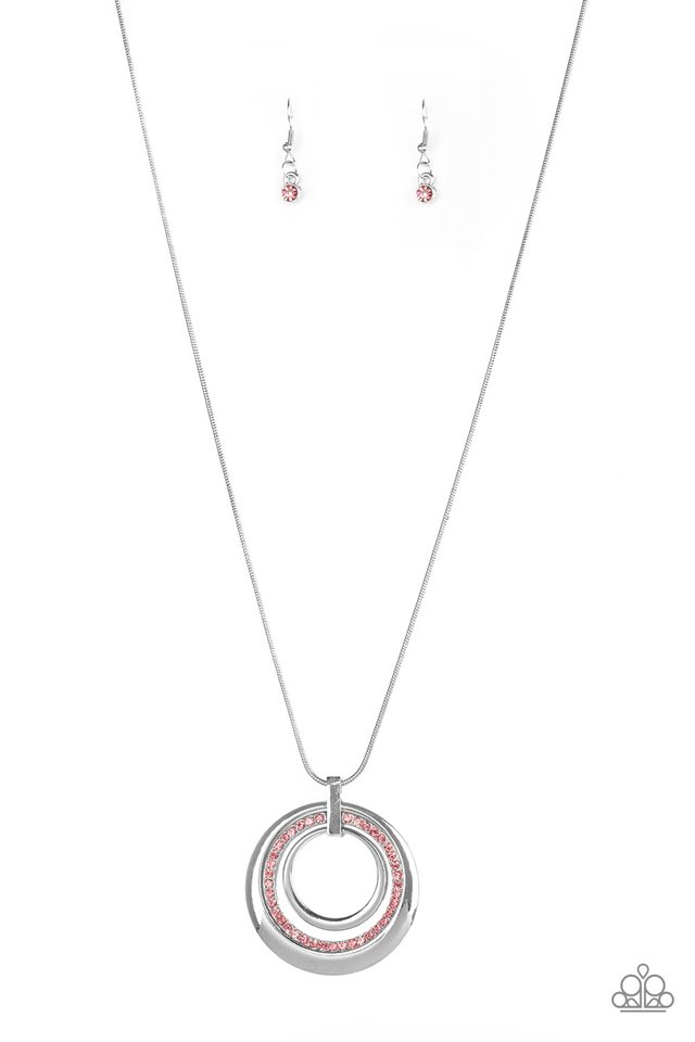 Gather Around Gorgeous - Pink  Necklace