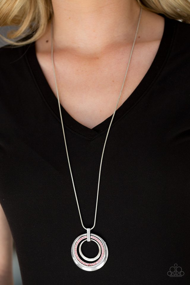 Gather Around Gorgeous - Pink  Necklace