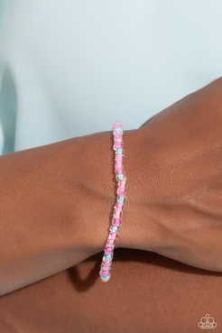 GLASS is in Session - Pink  Bracelet