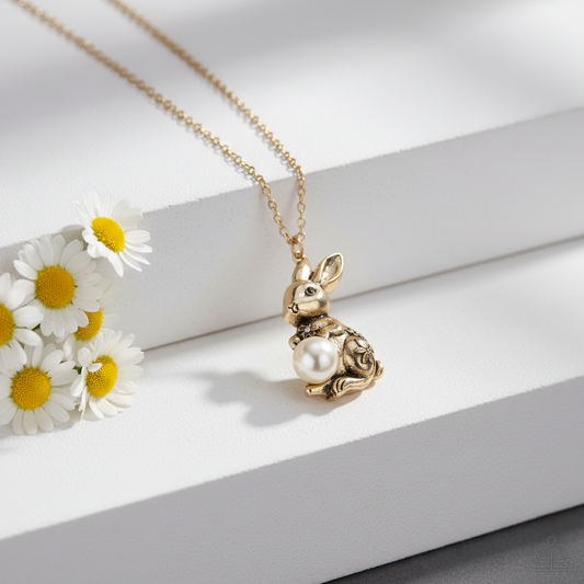 Easter Bunny - Gold Necklace