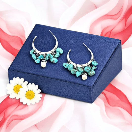 Gorgeously Grounding - Blue Earrings