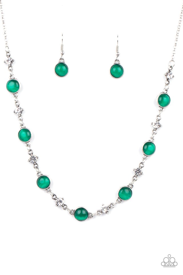 Inner Illumination - Green  ~ Paparazzi  Everyday/Princess (18")Necklace