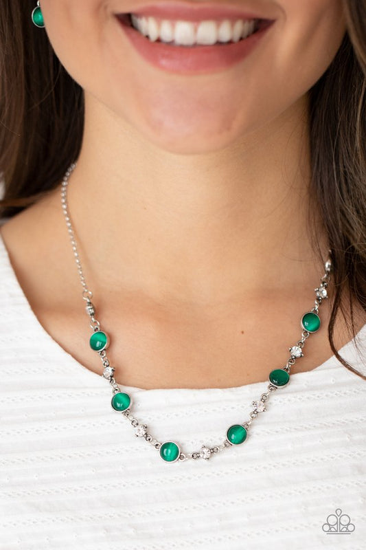 Inner Illumination - Green  ~ Paparazzi Everyday/Princess (18") Necklace