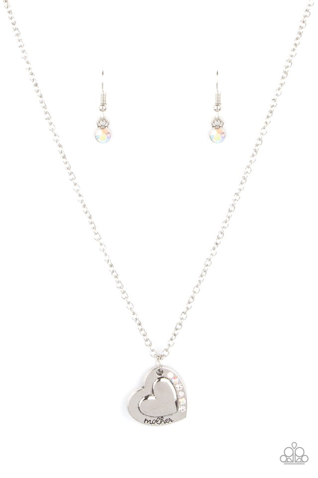 Happily Heartwarming - White  Necklace
