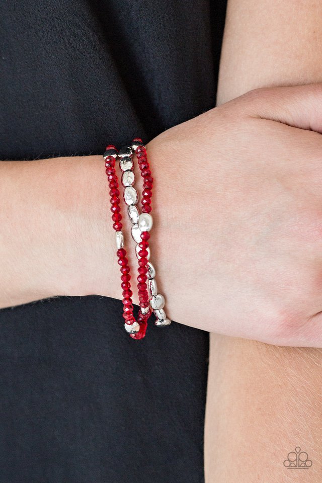 Hello Beautiful - Red - Bracelet