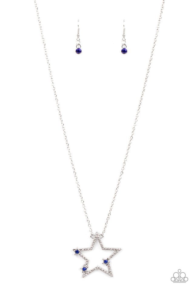 I Pledge Allegiance to the Sparkle - Blue  Necklace