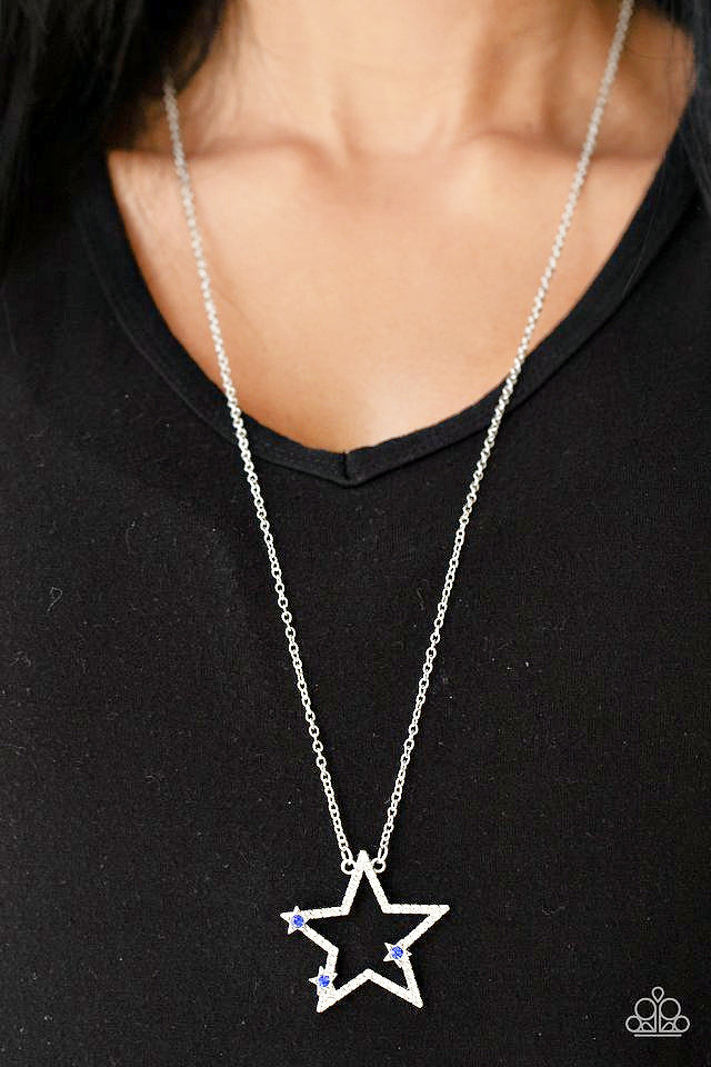 I Pledge Allegiance to the Sparkle - Blue  Necklace