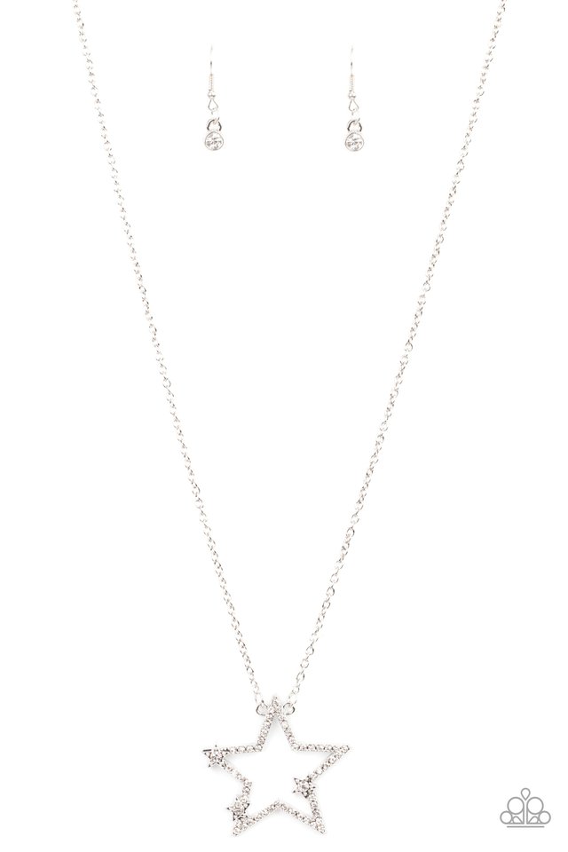 I Pledge Allegiance To The Sparkle- White  Necklace