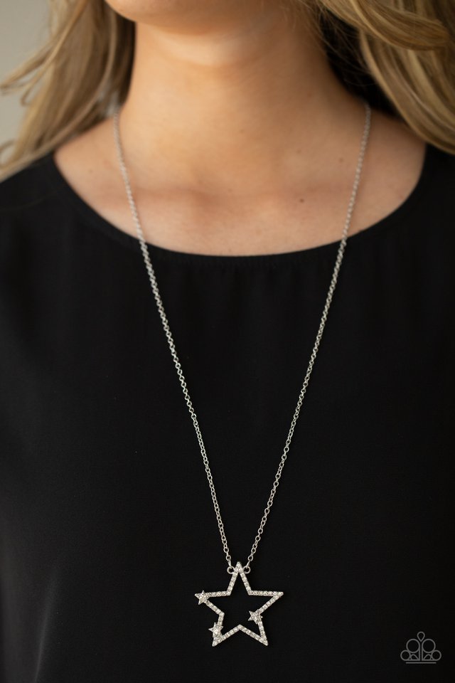 I Pledge Allegiance To The Sparkle- White  Necklace