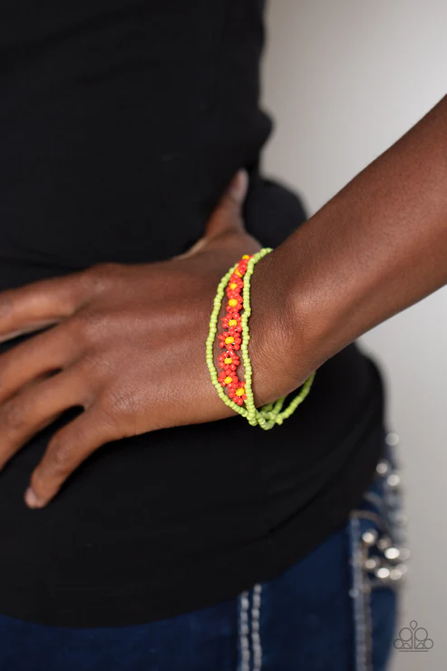 Buzzworthy Botanicals - Red  Bracelet