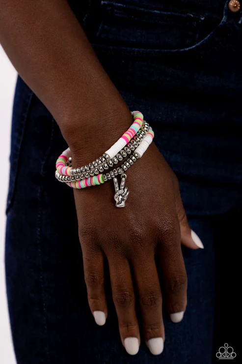 Peaceful Potential -  White Bracelet