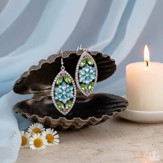 Gallant Garden - Blue  Earrings