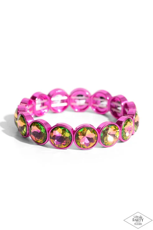 Radiant On Repeat - Pink Bracelet
