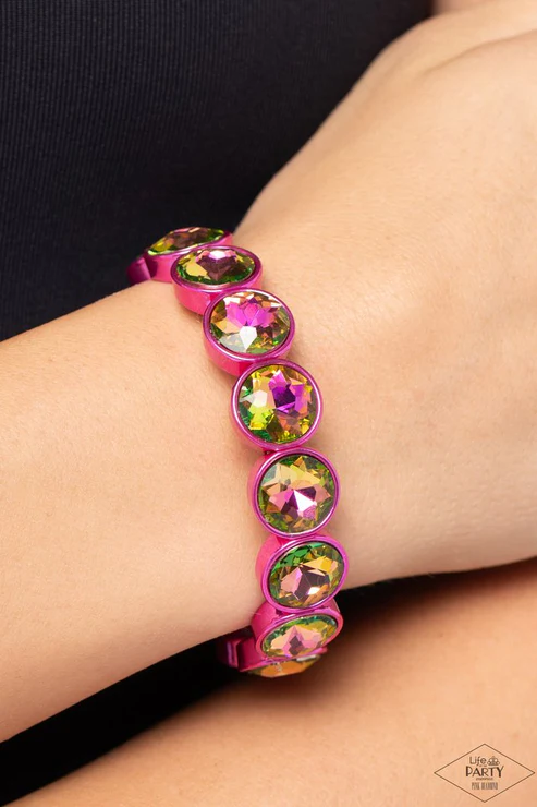 Radiant On Repeat - Pink Bracelet