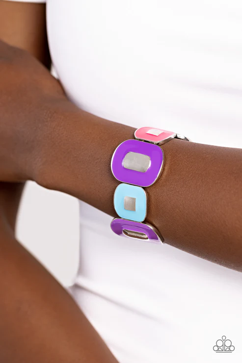 Painted Pairing - Purple  Bracelet