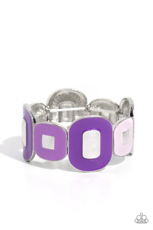 Painted Pairing - Purple  Bracelet