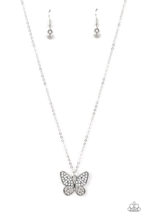 Flutter Forte - White  Necklace