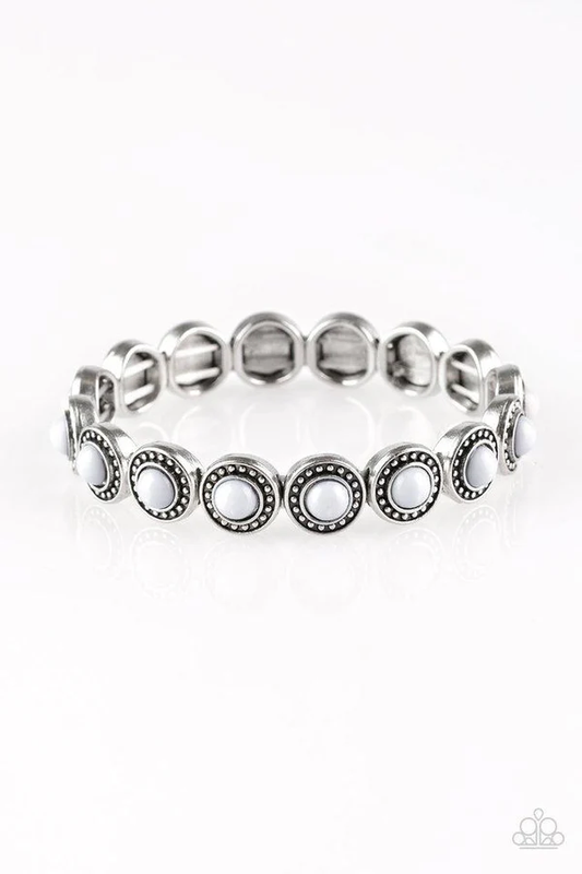Paparazzi Bracelet ~ Globetrotter Goals - Silver