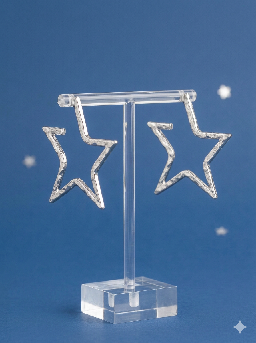 All-Star Attitude - Silver Earrings