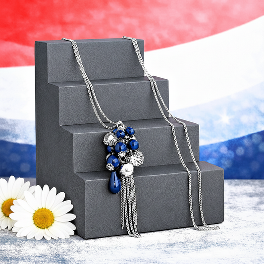Its A Celebration - Blue Necklace