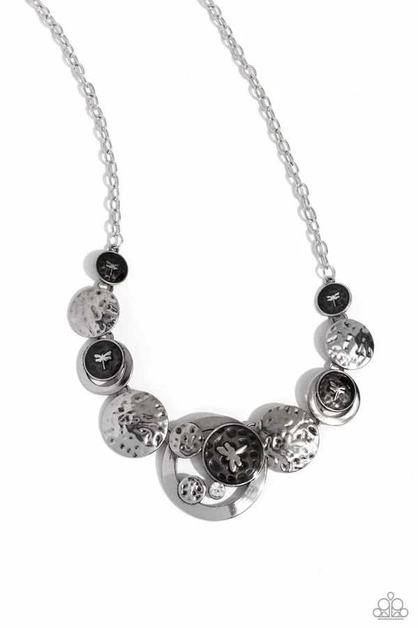 Dragonfly Design - Black  Necklace