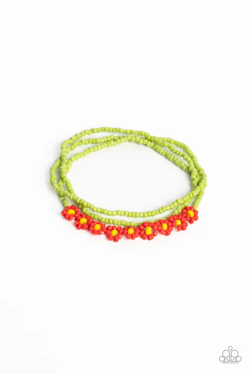 Buzzworthy Botanicals - Red  Bracelet