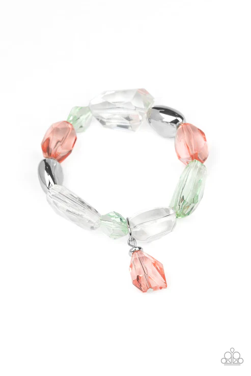 Gemstone Glamour - Orange ~ Paparazzi Stretch Bracelet