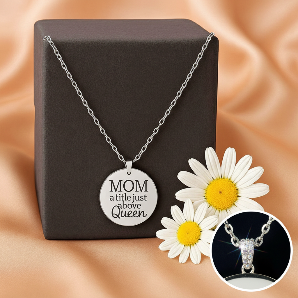 Mother Dear White - rhinestone clasp detail composite