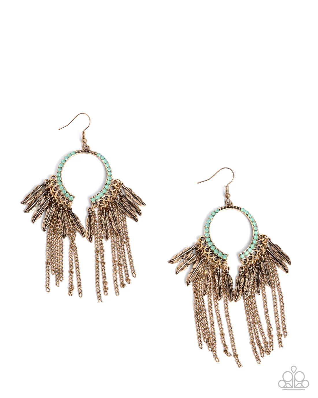 Free SPIRITED Fringe - Green Earrings