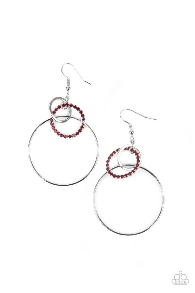 In An Orderly Fashion - Red  Earrings
