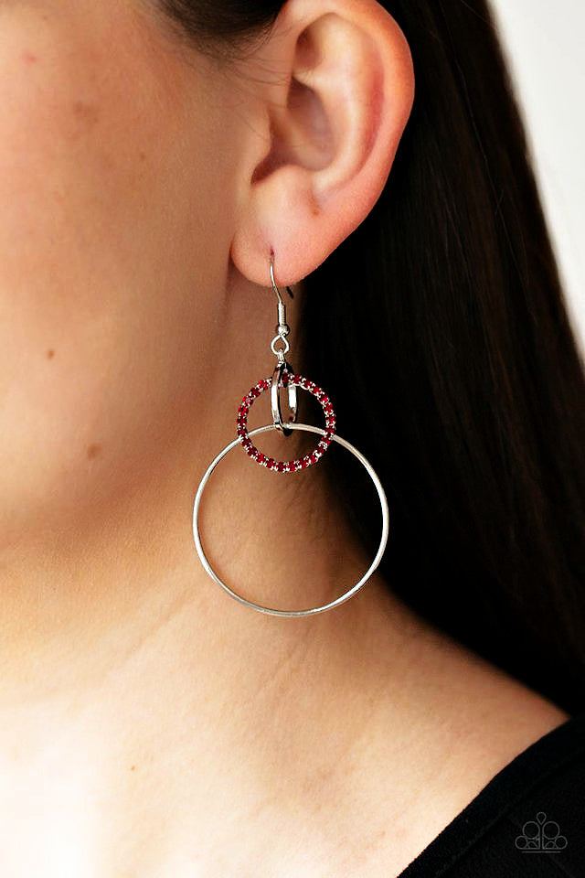 In An Orderly Fashion - Red  Earrings
