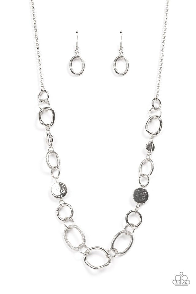 Phase Out - Silver  Necklace