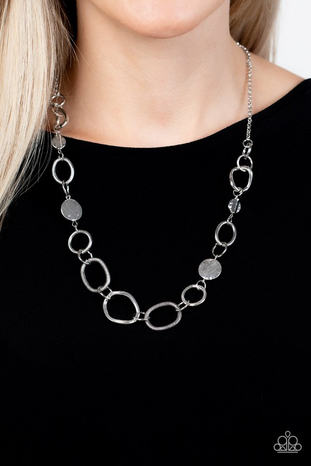 Phase Out - Silver  Necklace