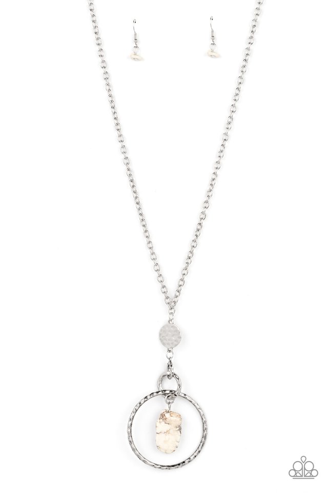 Keep the PIECE – White  Necklace