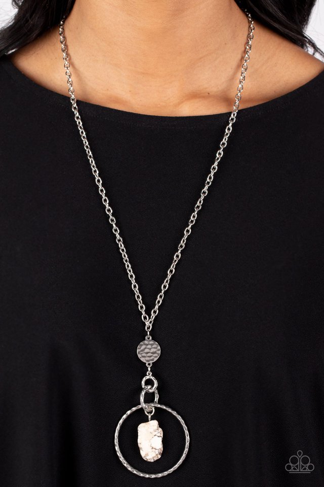 Keep the PIECE – White  Necklace