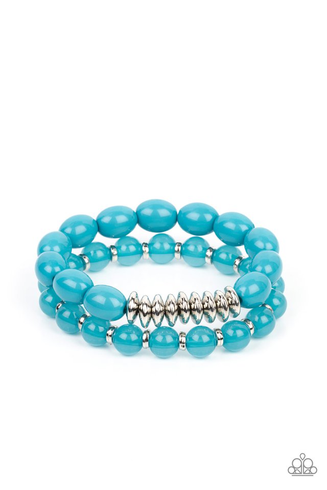 La Vida  Vacation - Blue  ~ Paparazzi Stretch Bracelet