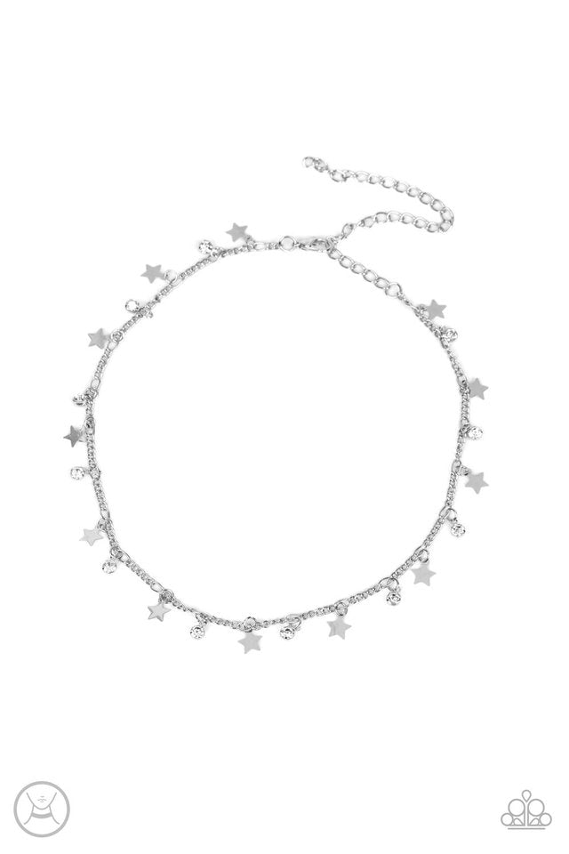 Little Lady Liberty - White  Necklace