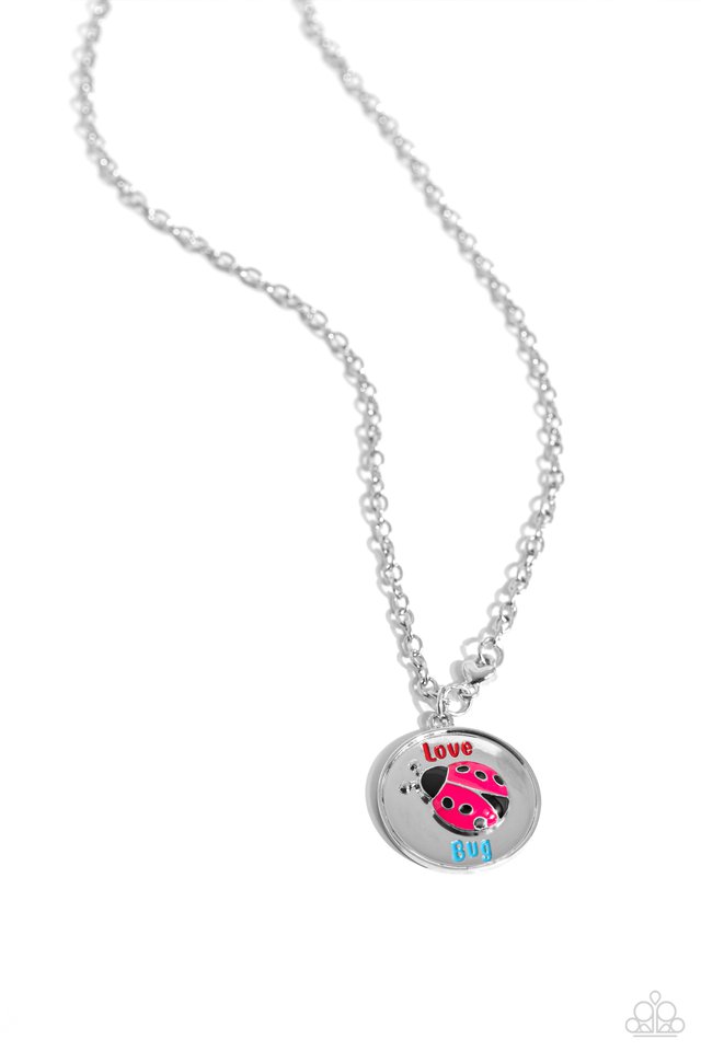 Lively Love Bug - Red  Necklace
