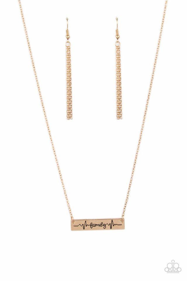 Living The Mom Life - Gold  Necklace