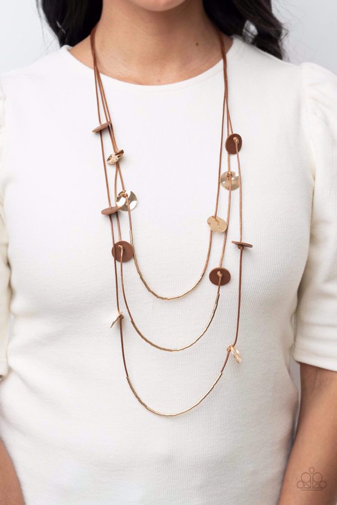 Alluring Luxe - Brown ~ Paparazzi Long/Opera (28-34") Necklace
