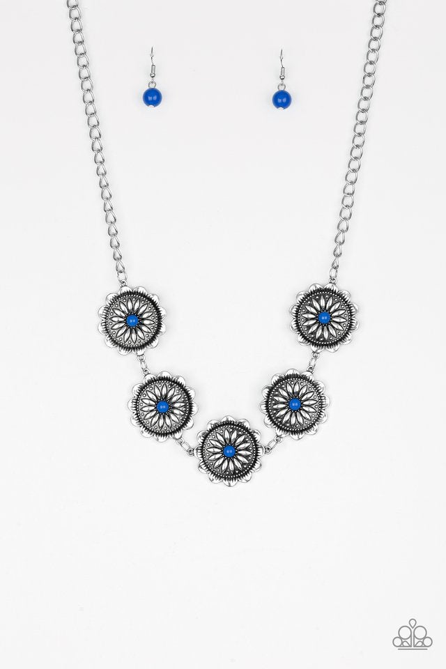 Me-dallions, Myself, and I - Blue  ~ Paparazzi Everyday / Princess (18") Necklace