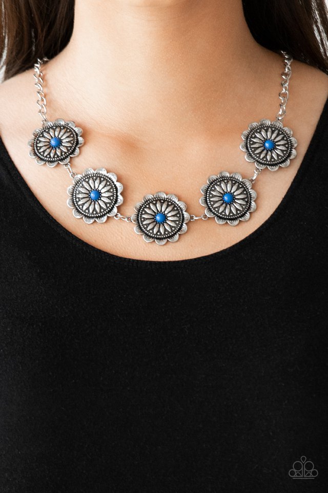 Me-dallions, Myself, and I - Blue  ~ Paparazzi Everyday / Princess (18") Necklace